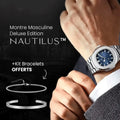 Herren Luxe Nautilus™ Uhr mit kostenlosem Armband-Kit – Ein echtes Schnäppchen!