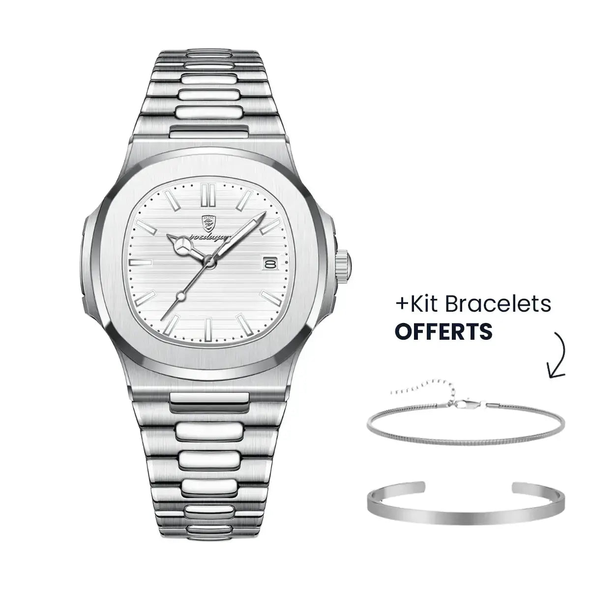 Herren Luxe Nautilus™ Uhr mit kostenlosem Armband-Kit – Ein echtes Schnäppchen!